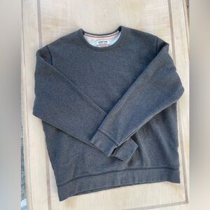 Lands' End Men's Charcoal Crewneck Sweater Size Large